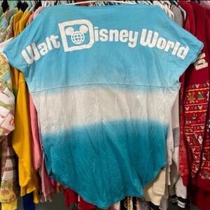 Disney parks WDW blue ombre short sleeve spirit jersey M